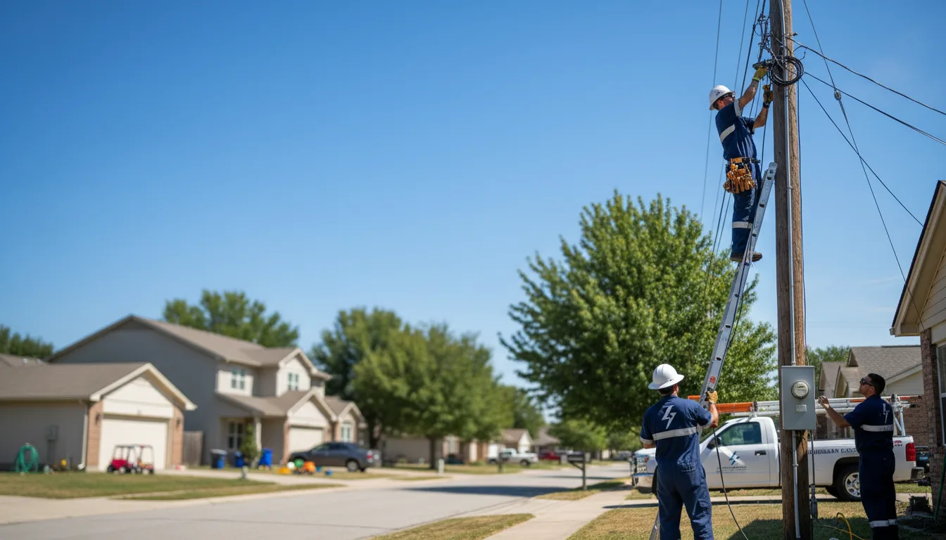 Residential electrician providing installation services in Allentown, GA